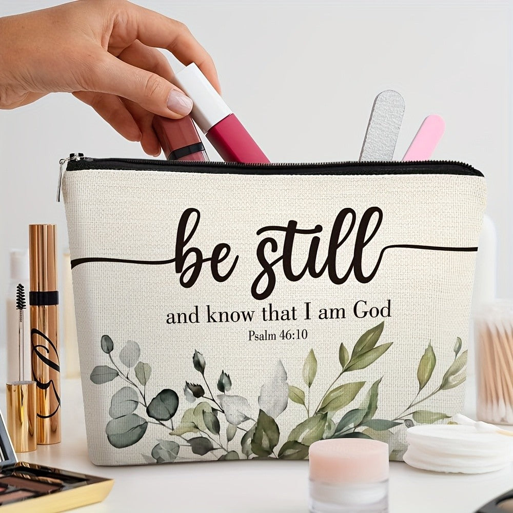 Be Still Floral Cosmetic Pouch
