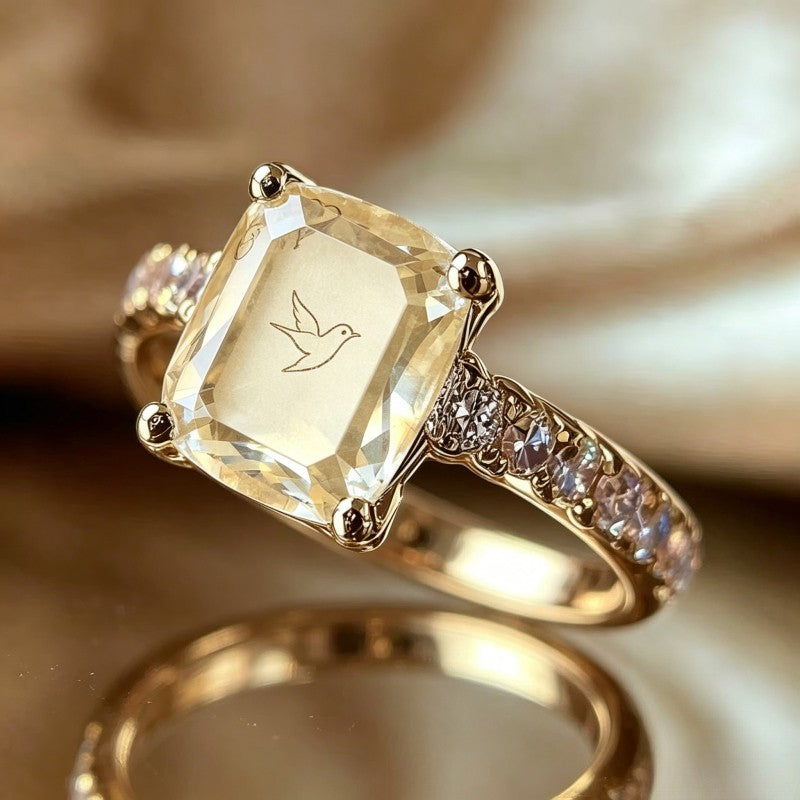 Swallow Bird Square Ring