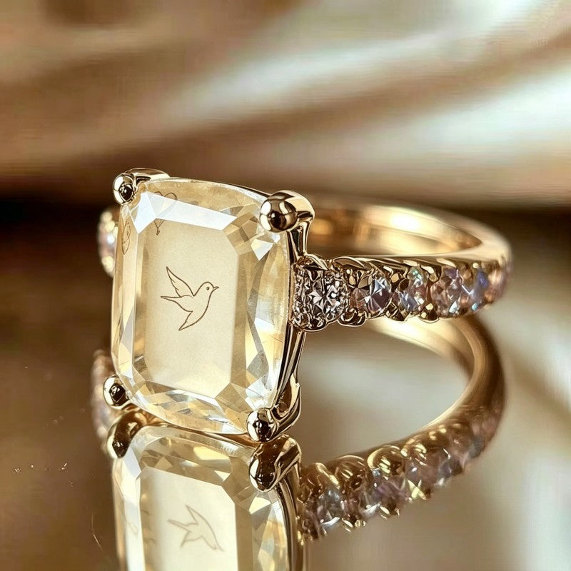 Swallow Bird Square Ring