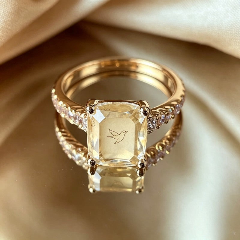 Swallow Bird Square Ring