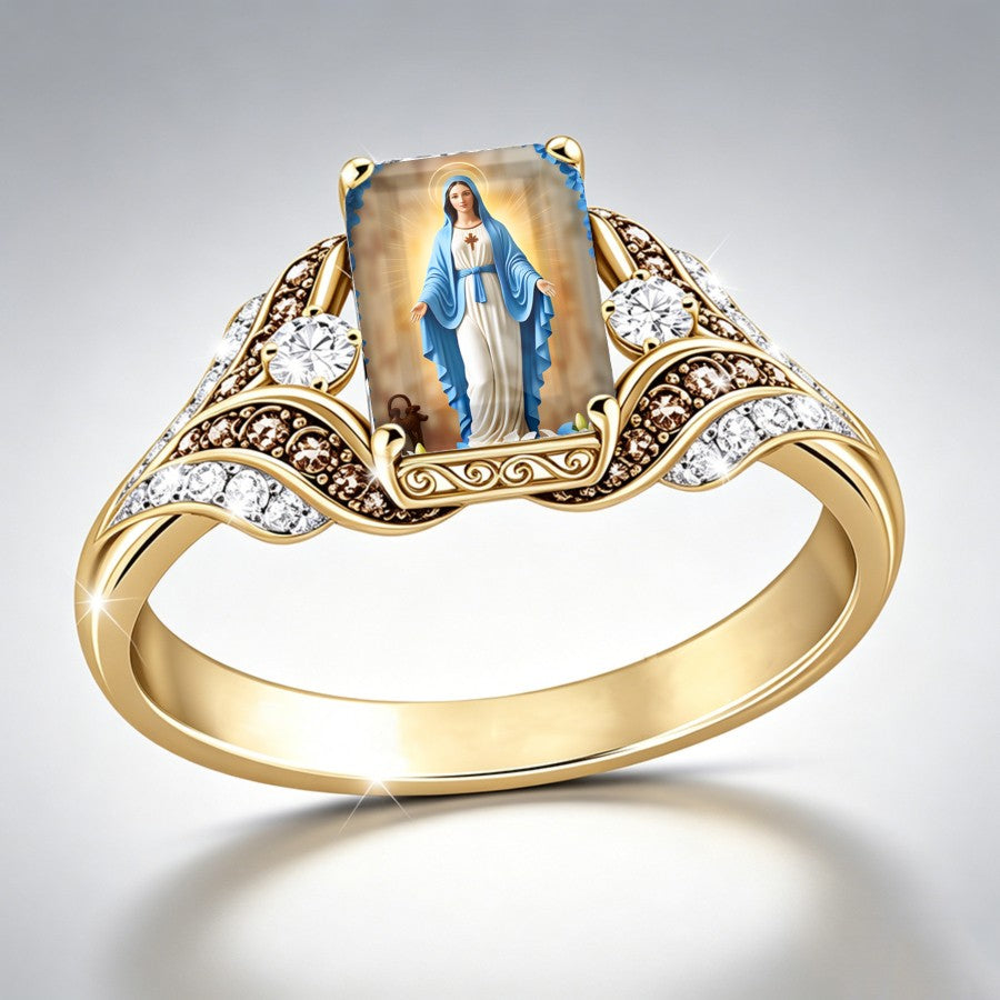 Religious Figure Square Ring