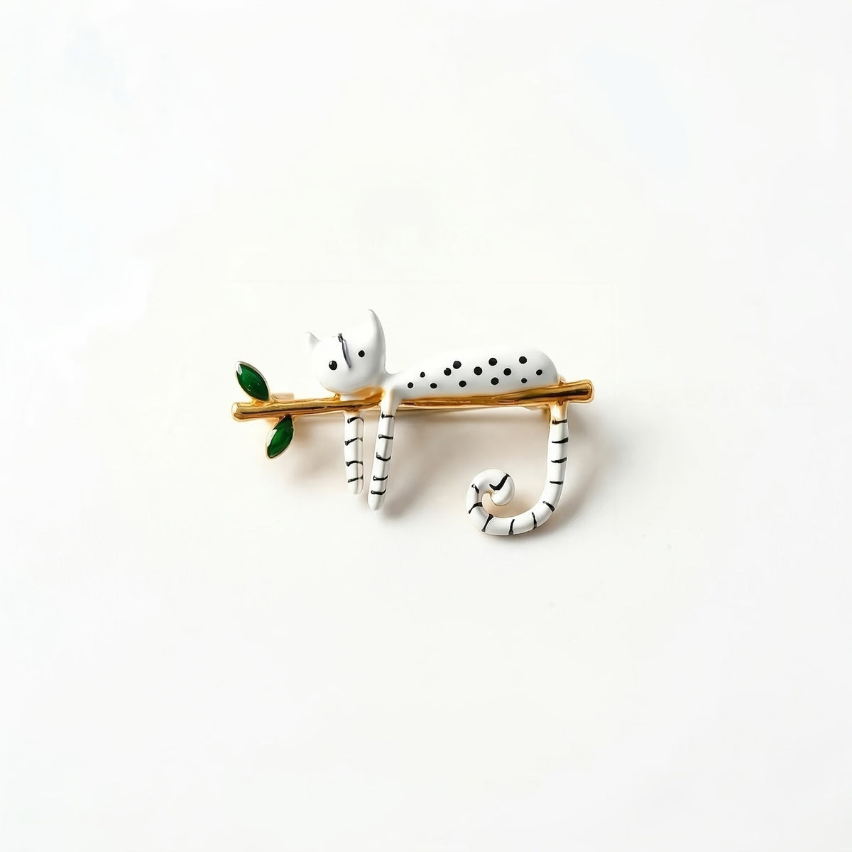 Reclining Cat Brooch