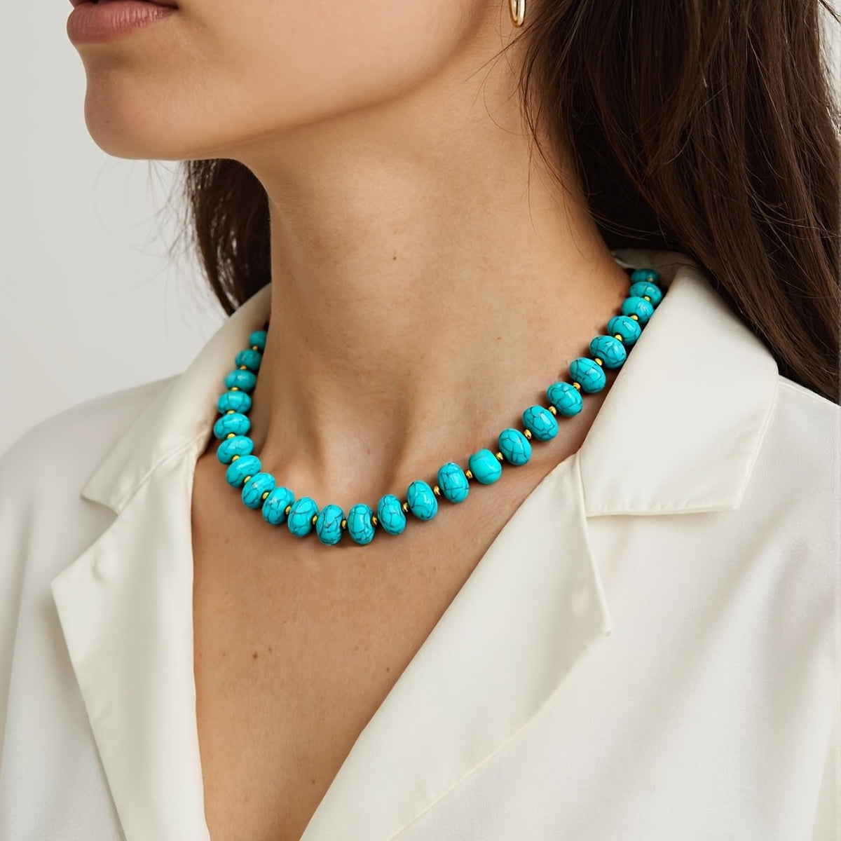 Turquoise Bead Necklace
