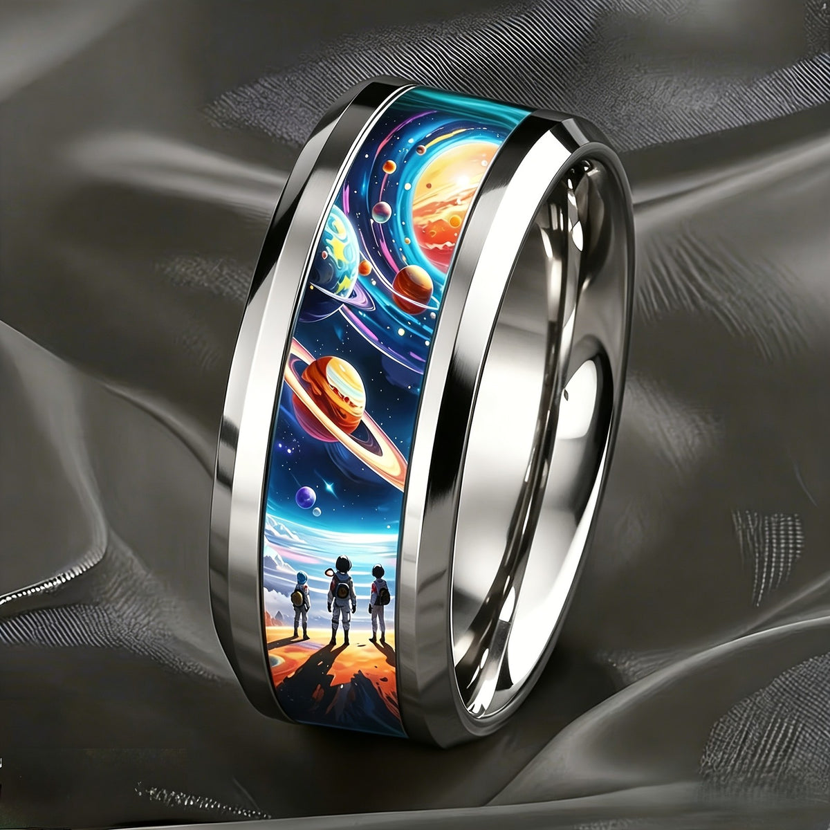 Cosmic Galaxy Statement Ring