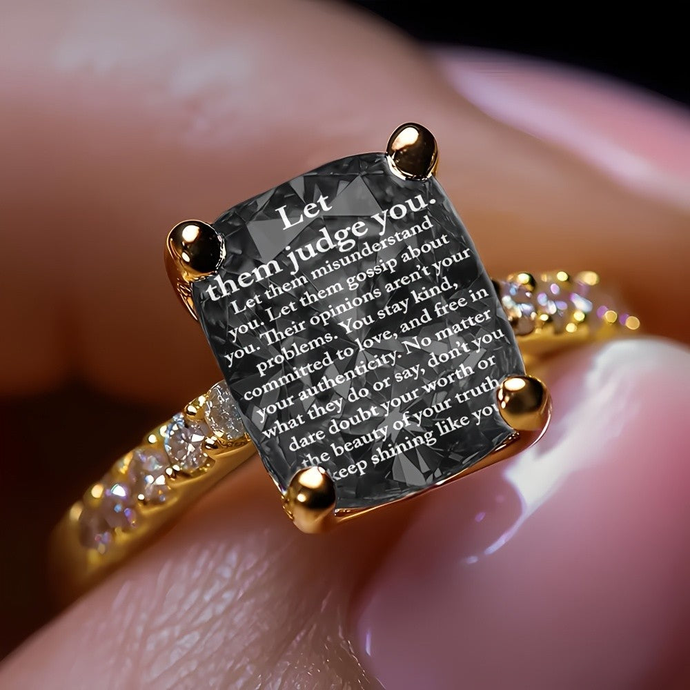 Inspirational Square Ring