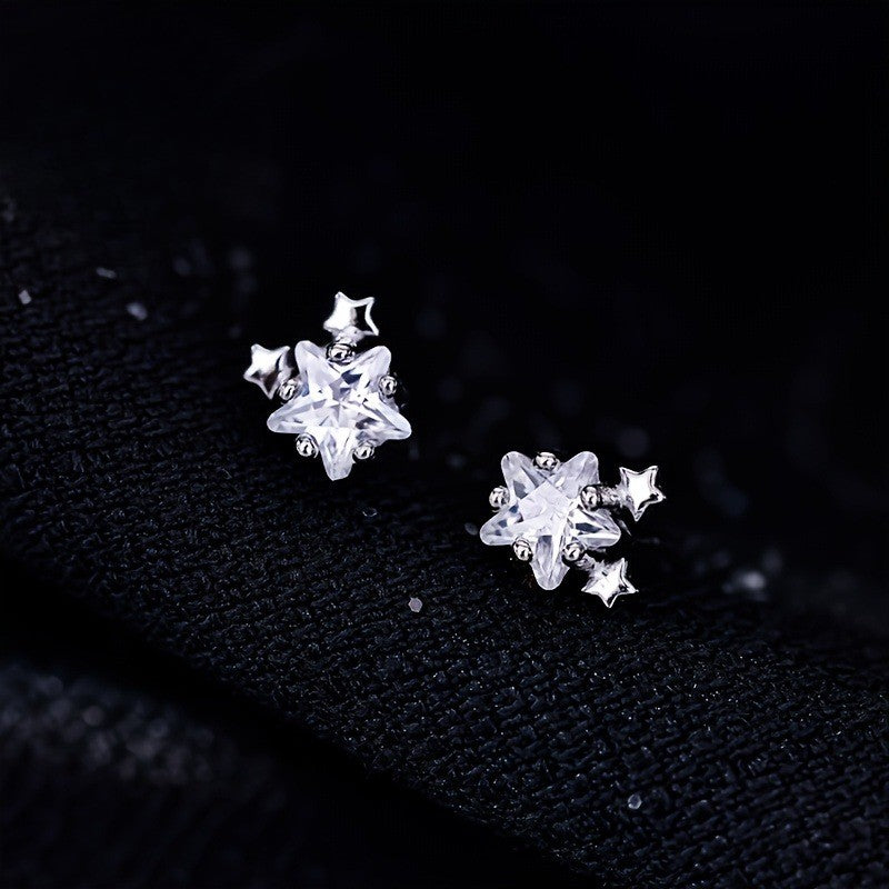 Crystal Star Cluster Earrings