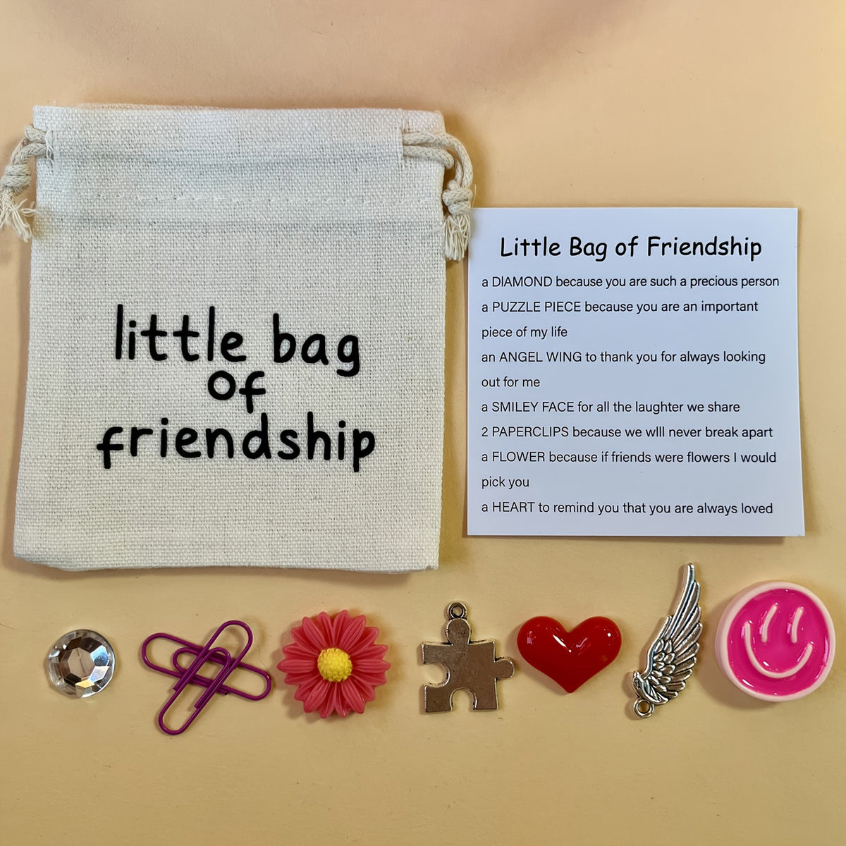 Friendship Symbol Charm Set