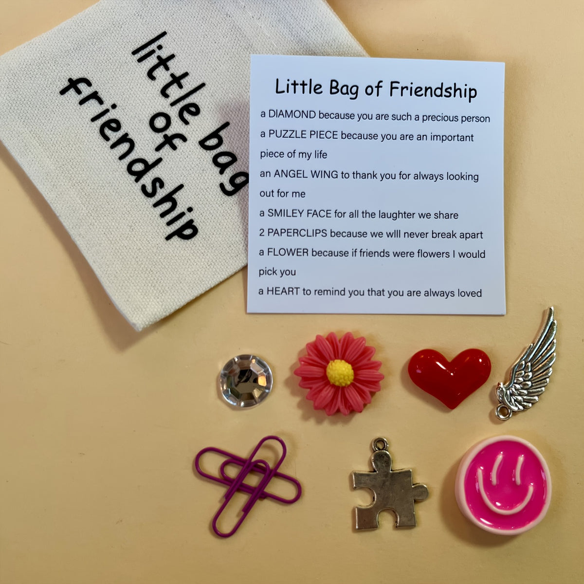 Friendship Symbol Charm Set