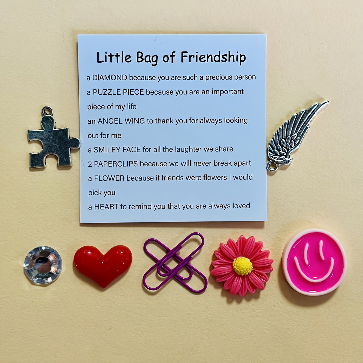 Friendship Symbol Charm Set