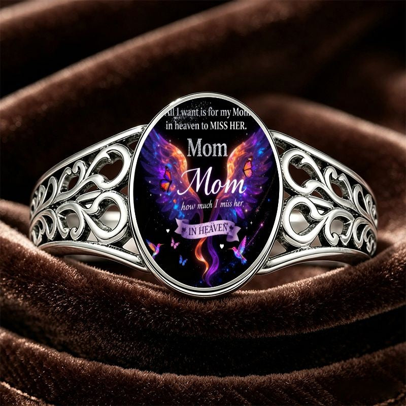 Mom In Heaven Memorial Ring