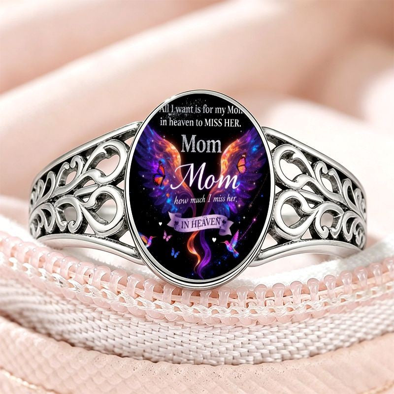 Mom In Heaven Memorial Ring