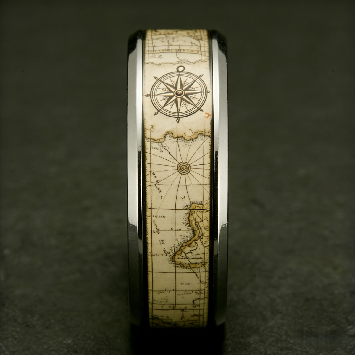 Compass Map Ring