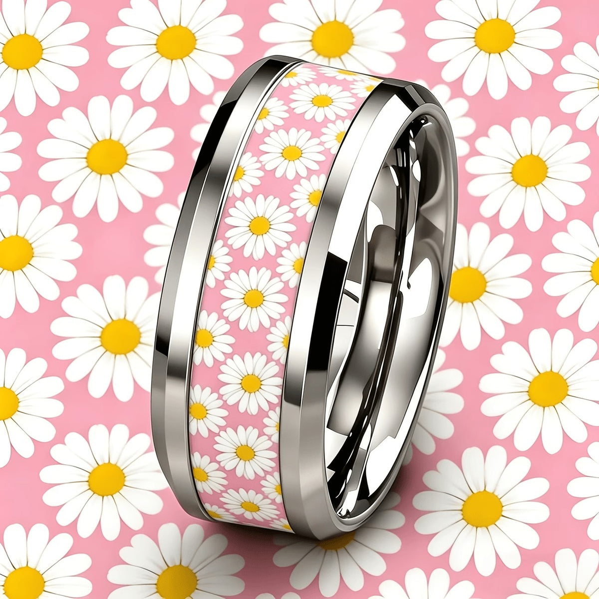Pink Daisy Ring