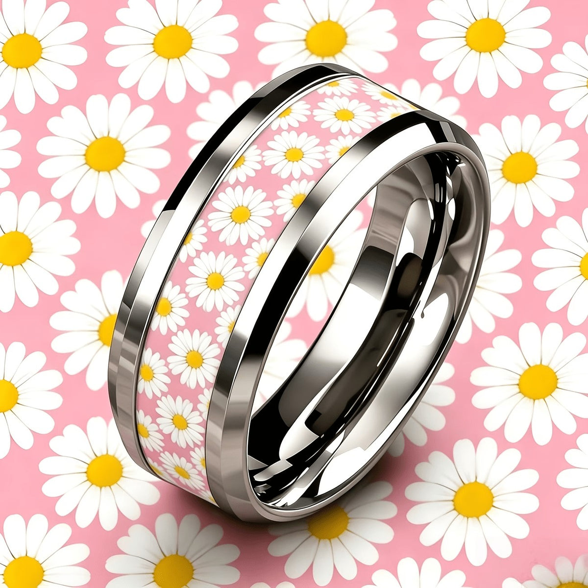 Pink Daisy Ring