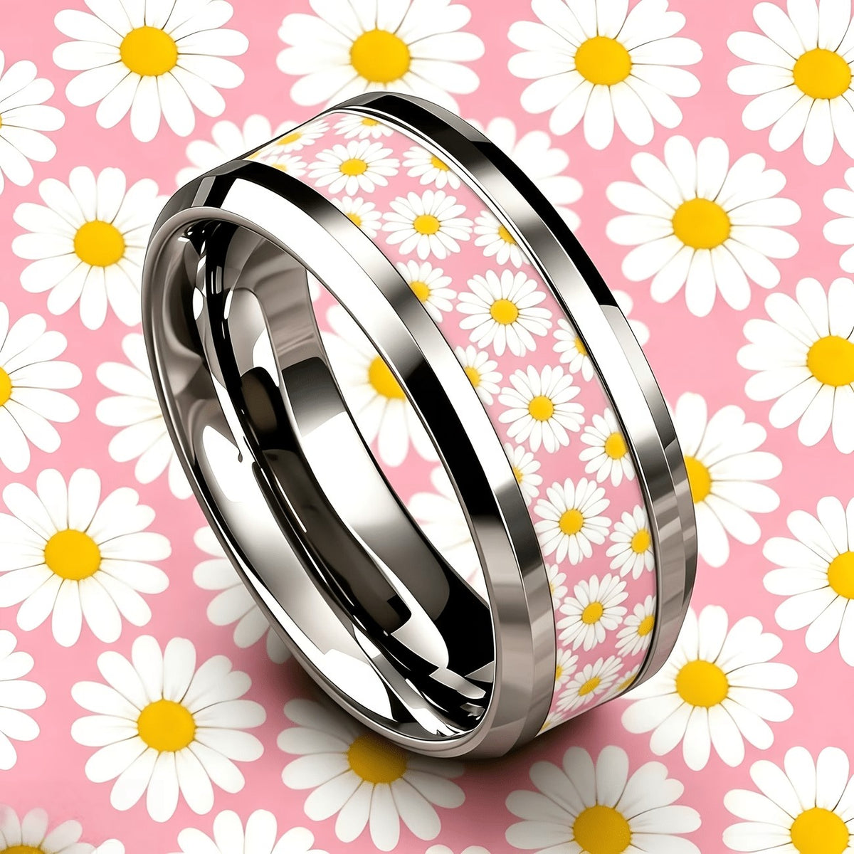 Pink Daisy Ring