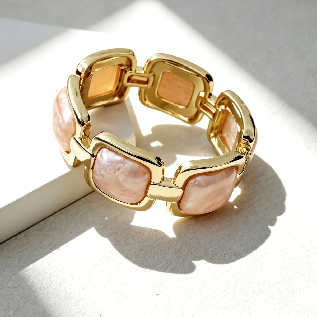 Square Resin Link Bangle
