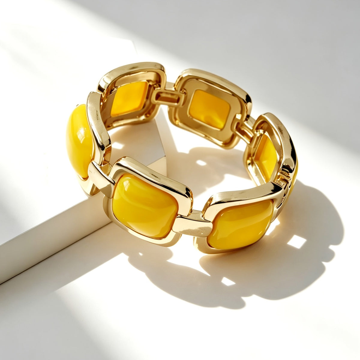 Square Resin Link Bangle