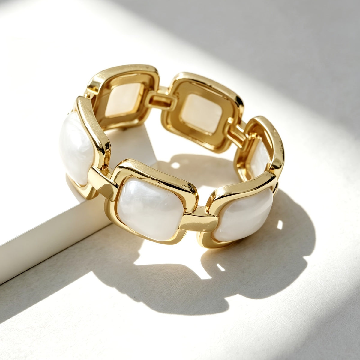 Square Resin Link Bangle
