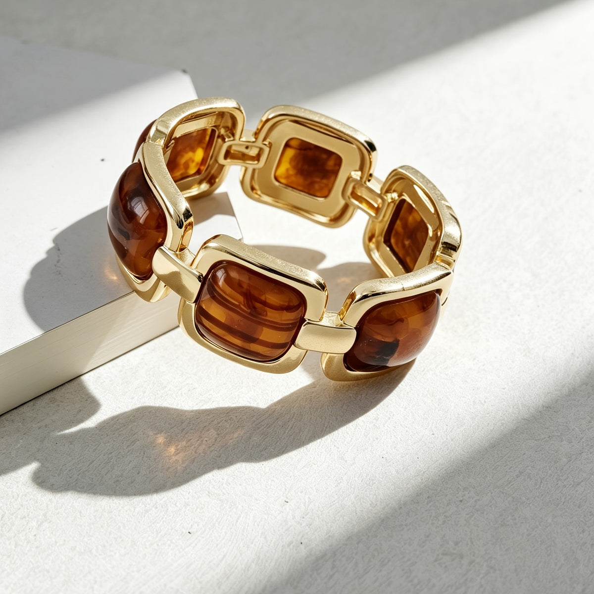 Square Resin Link Bangle