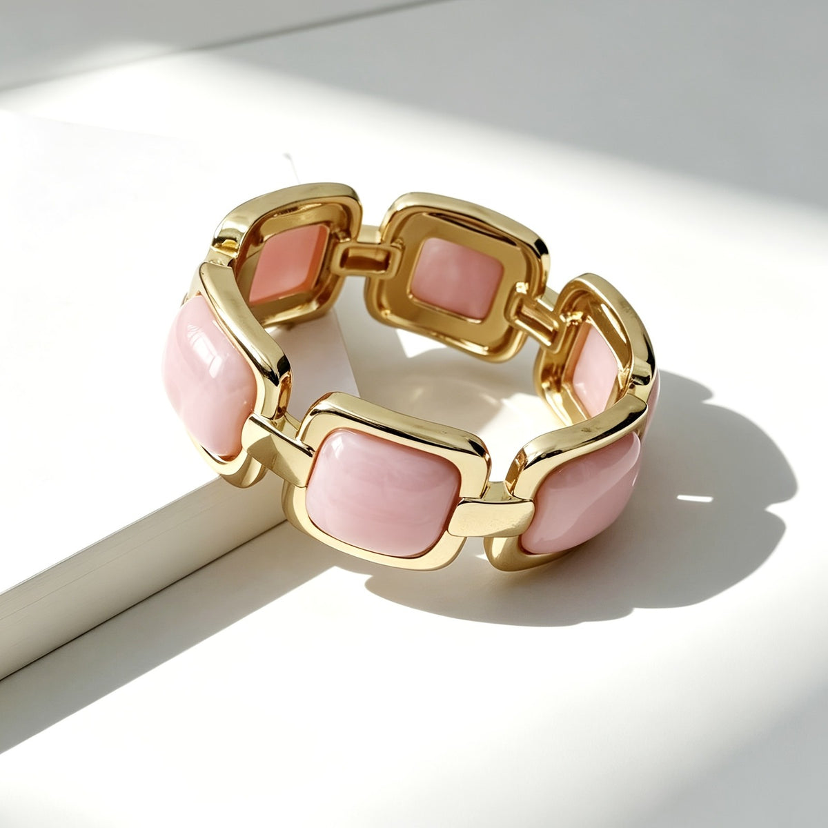Square Resin Link Bangle