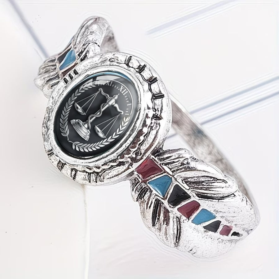 Scales of Justice Statement Ring