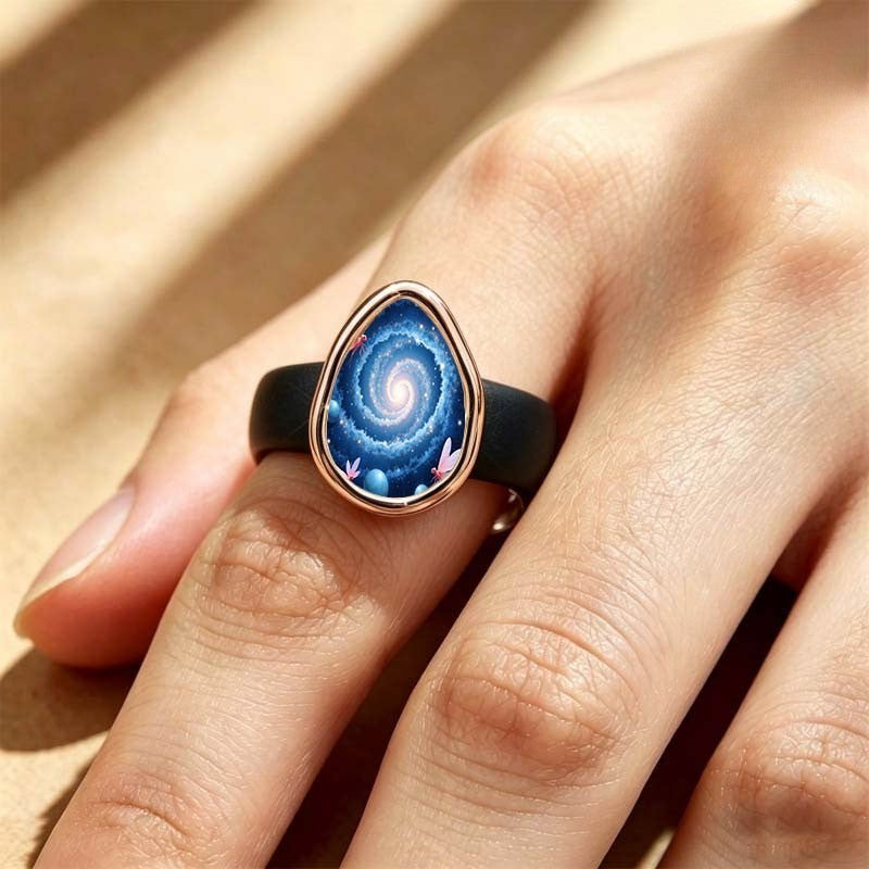 Teardrop Galaxy Dragonfly Ring