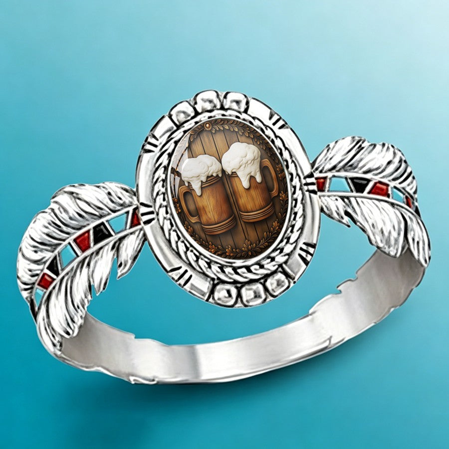 Beer Mug Oval Ring