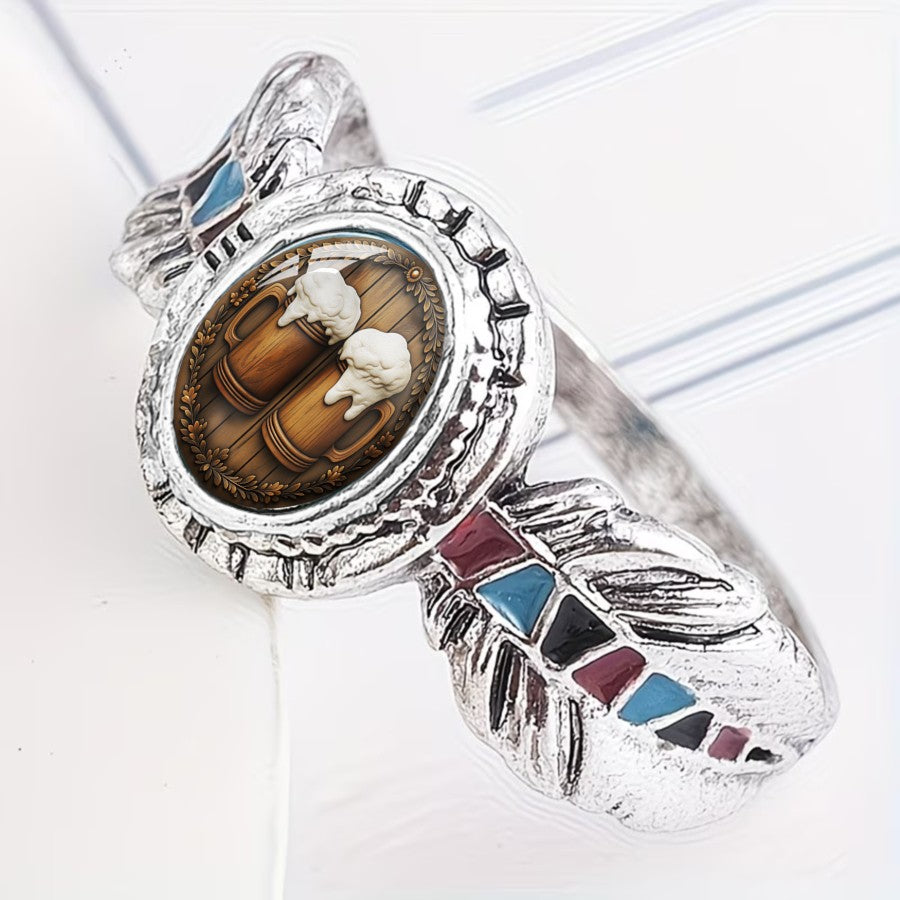 Beer Mug Oval Ring