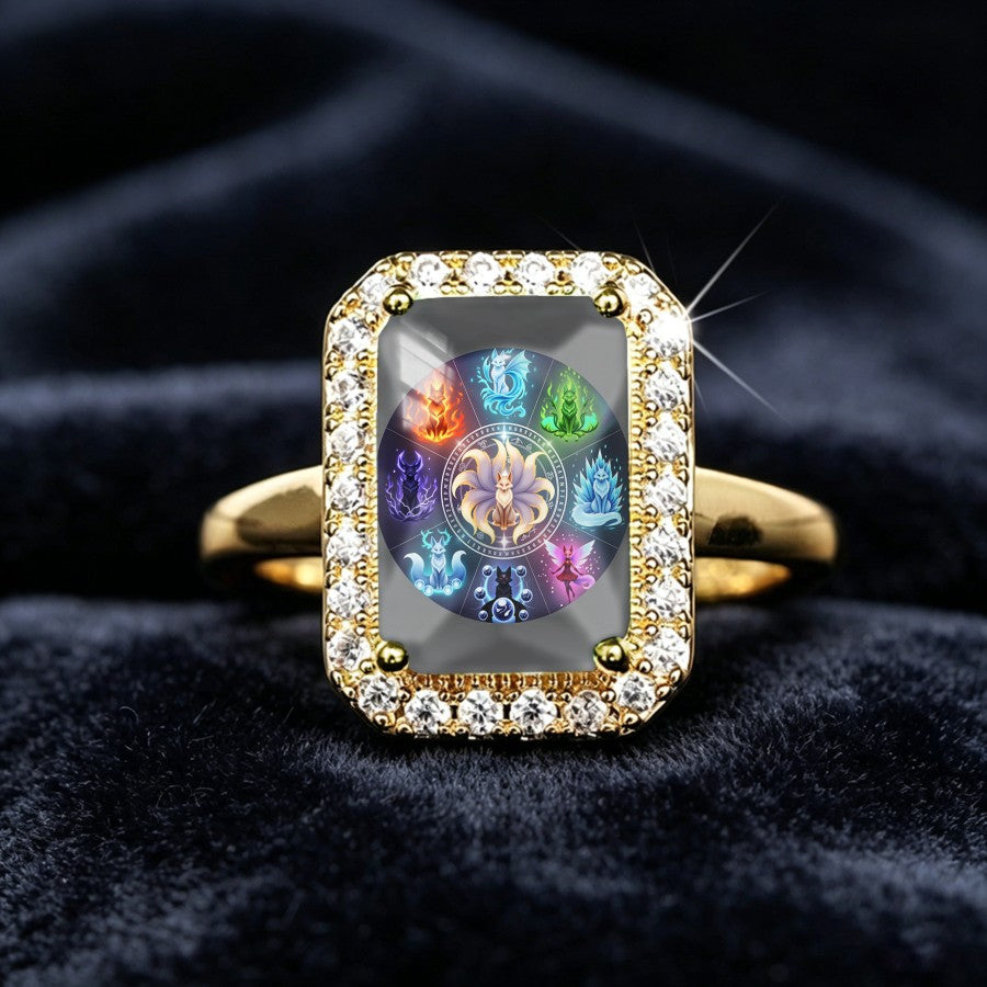 Colorful Fox Spirit Ring