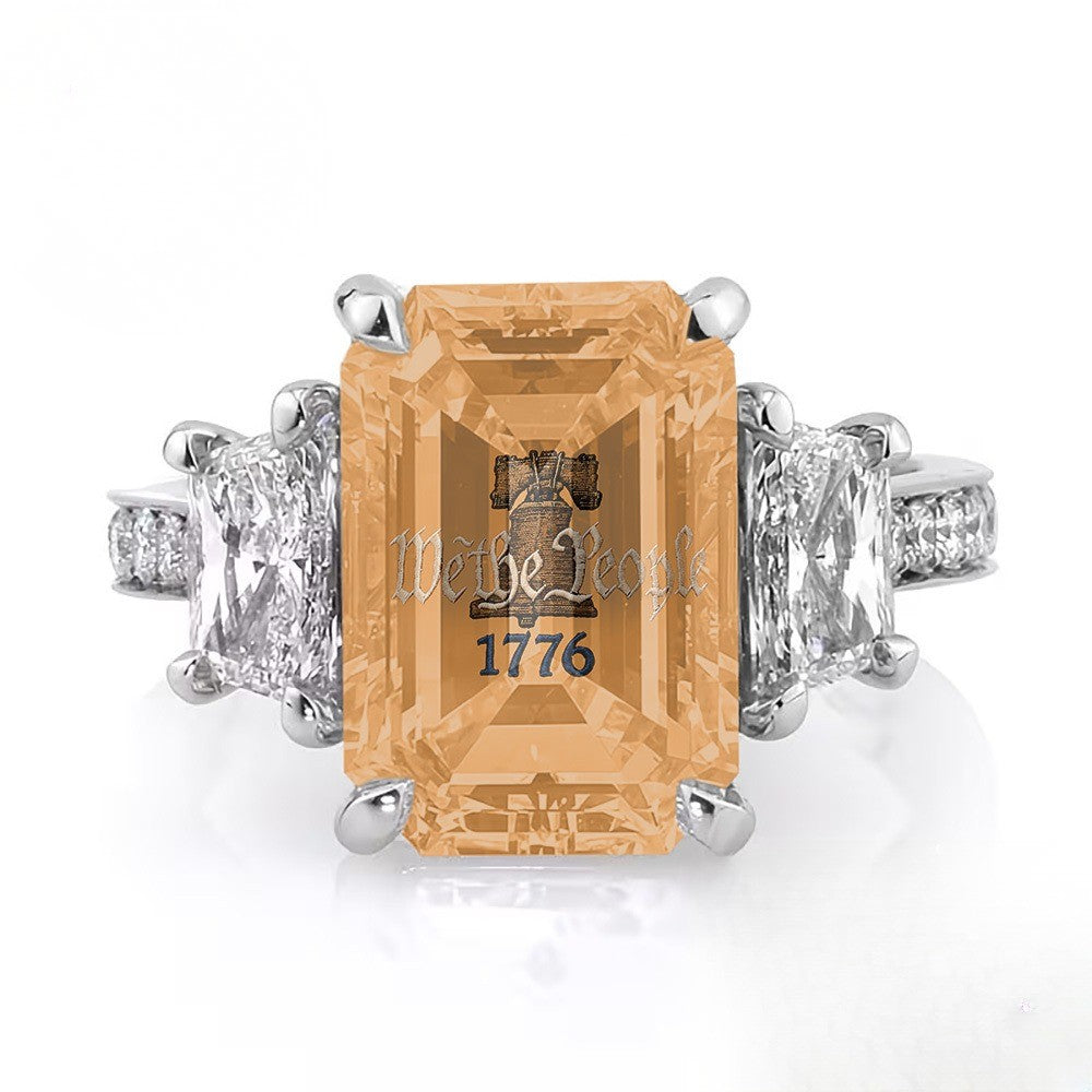Liberty Bell Square Ring