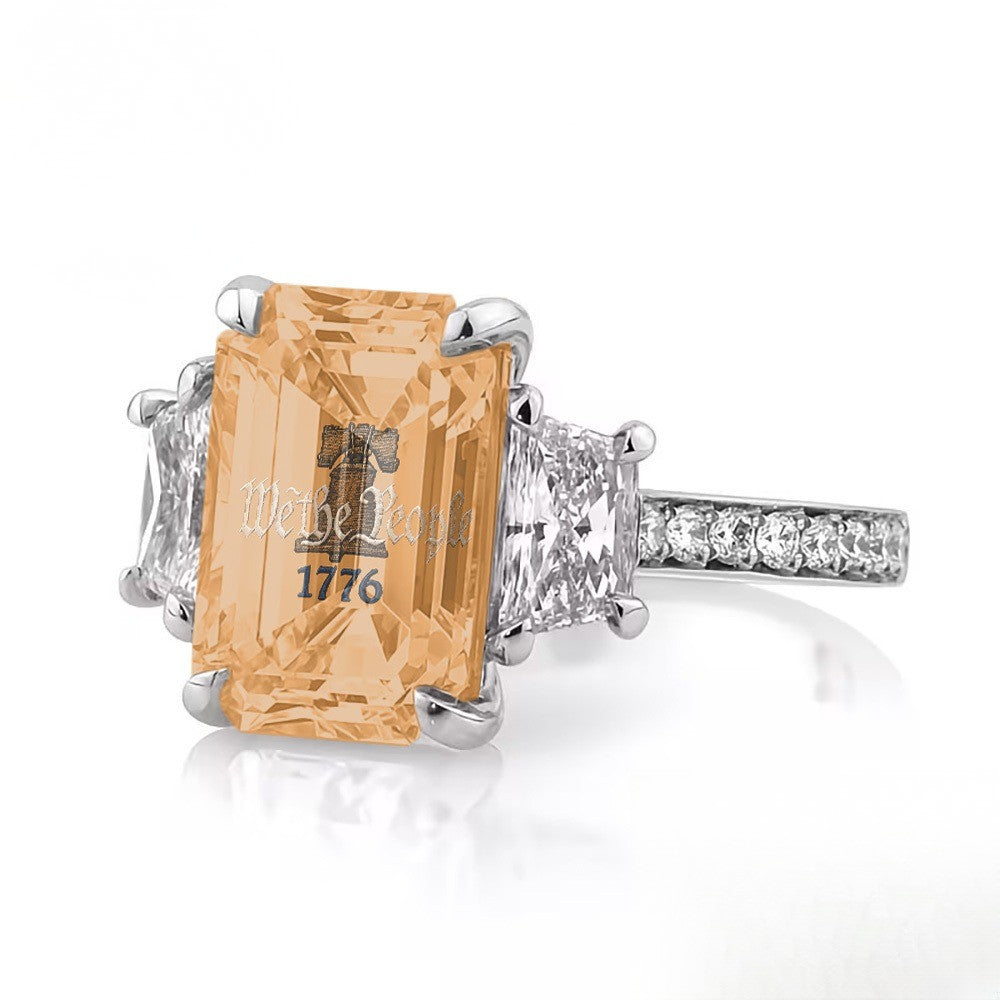 Liberty Bell Square Ring