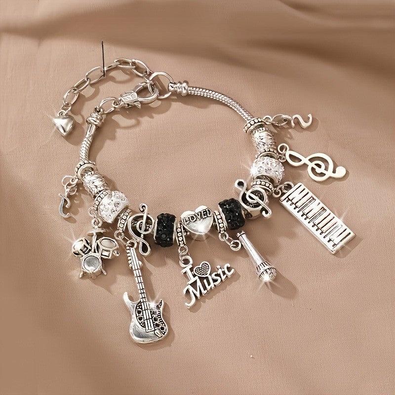 Musical Instruments Charm Bracelet
