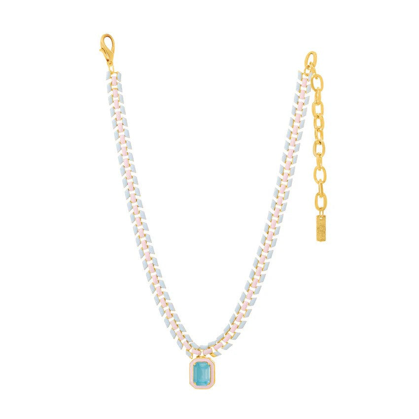 Pastel Layered Gemstone Necklace