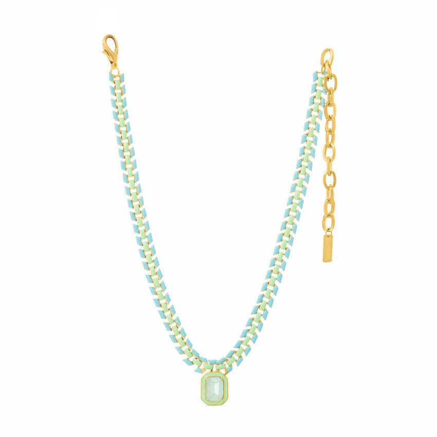Pastel Layered Gemstone Necklace