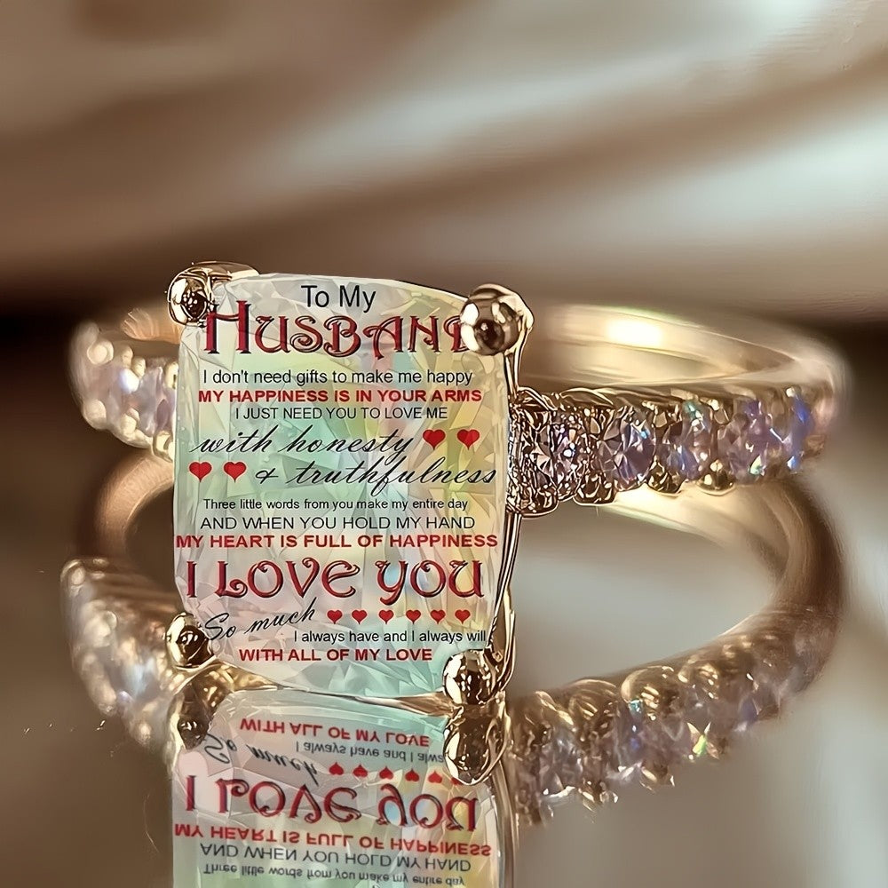 Husband Love Message Ring