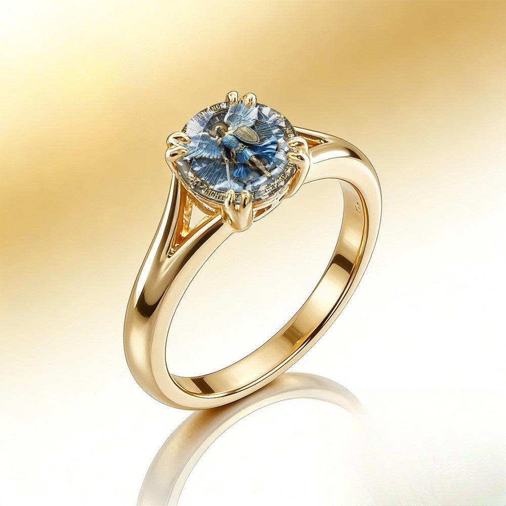 Guardian Angel Sword & Shield Ring