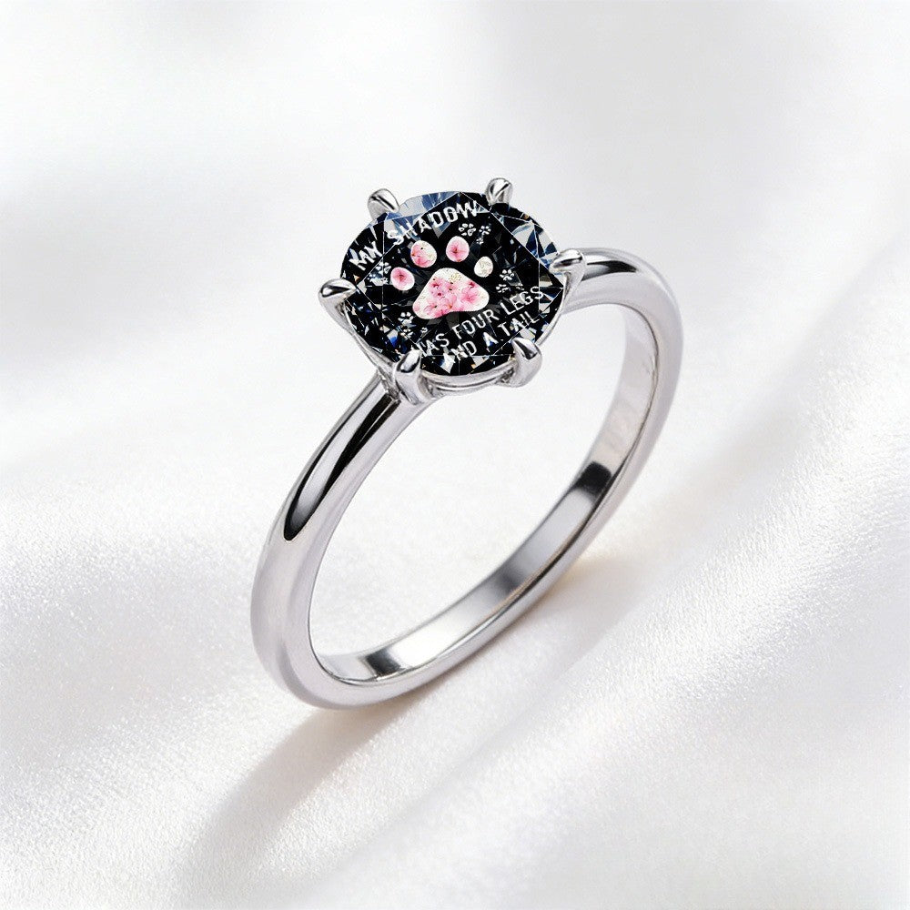 Paw Print Shadow Ring