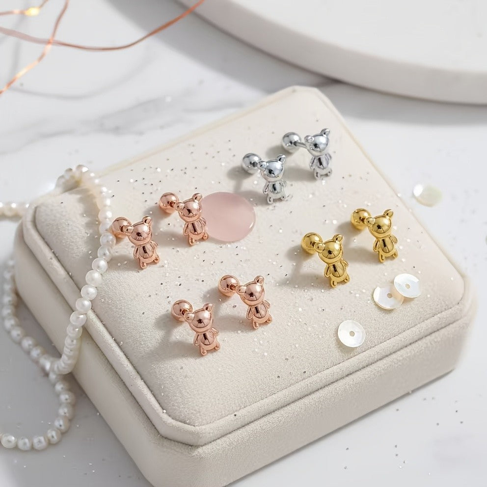 Polished Bear Earrings