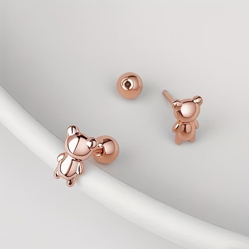 Polished Bear Earrings