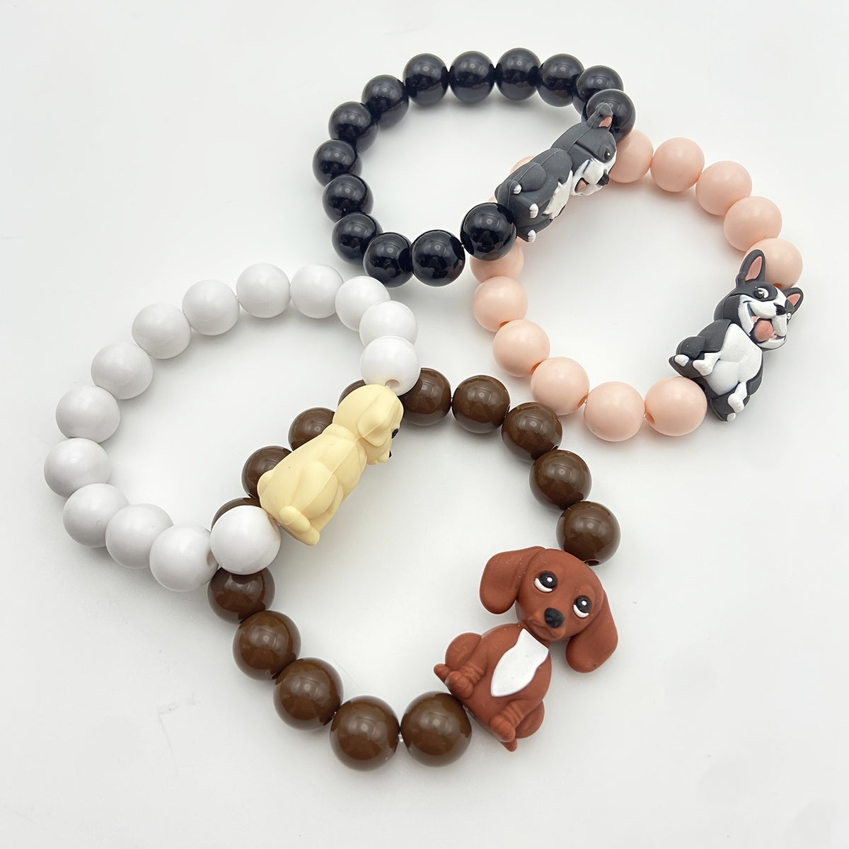 Grey Dog Charm Bracelet