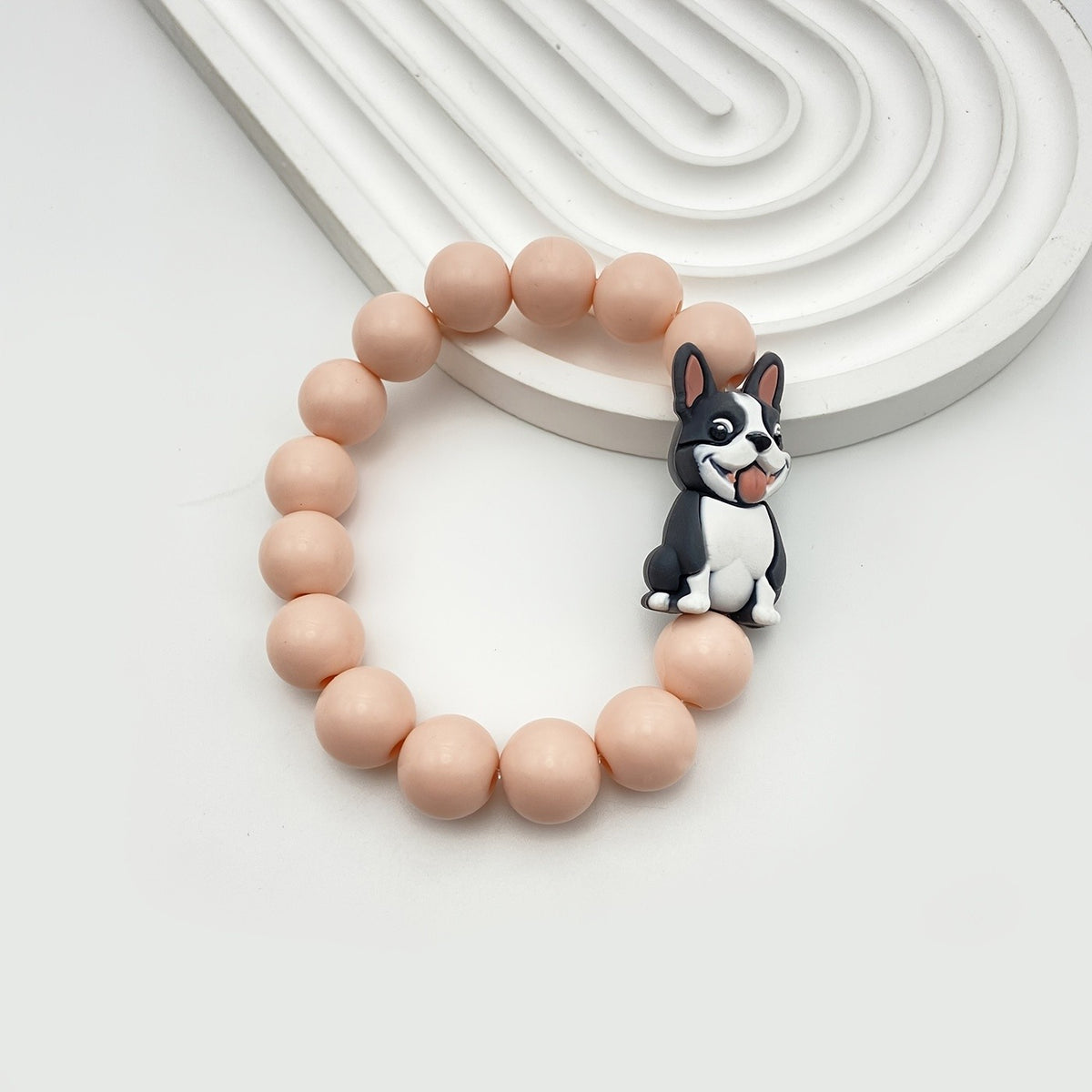 Grey Dog Charm Bracelet