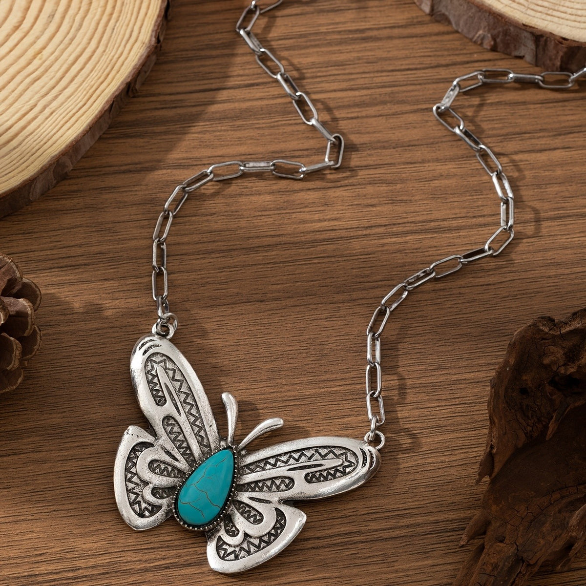 Turquoise Horseshoe Necklace