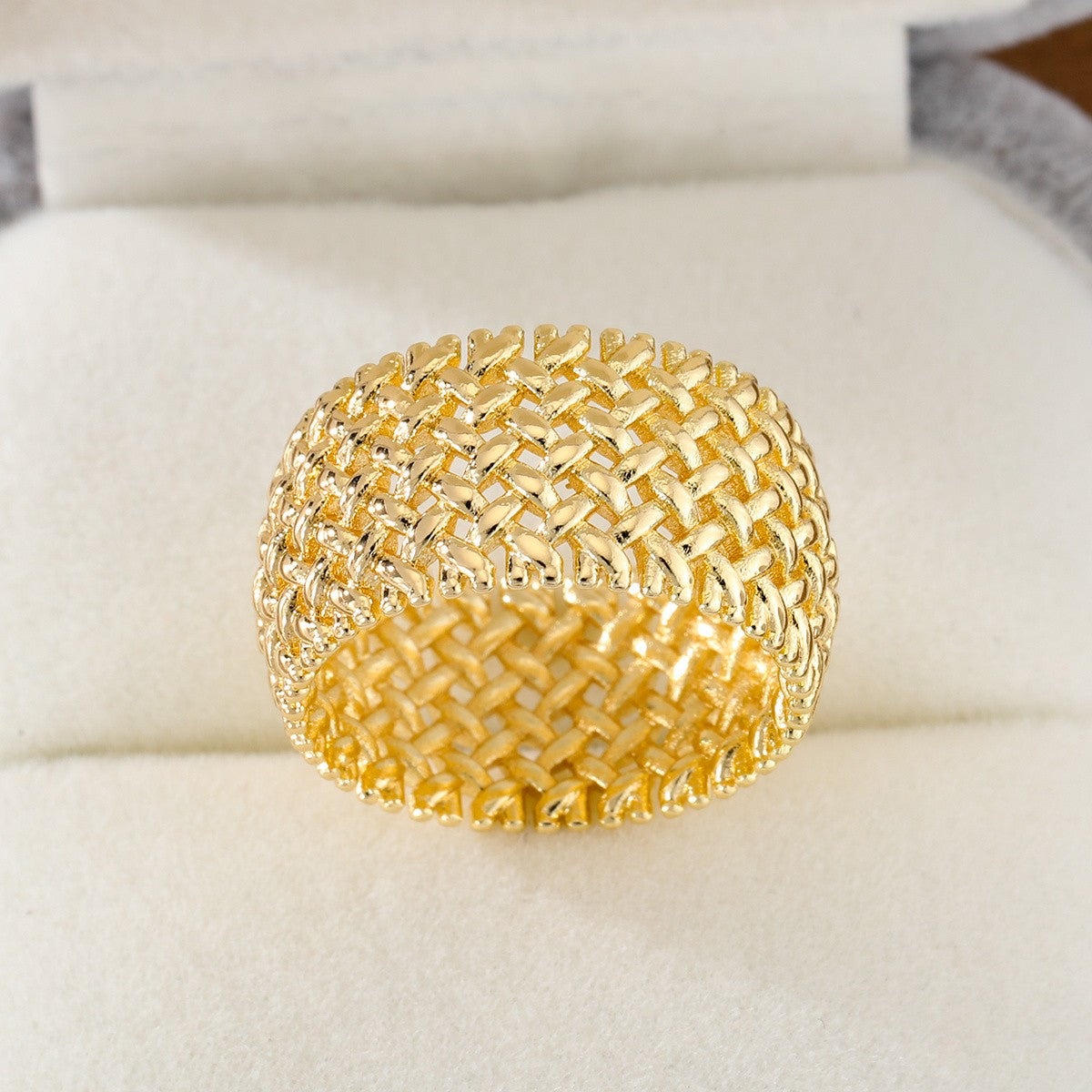 Interwoven Wide Ring