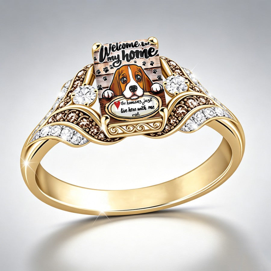 Beagle Welcome Home Ring
