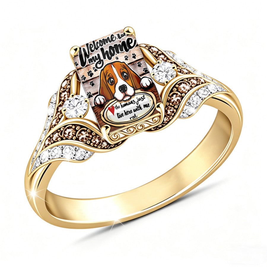 Beagle Welcome Home Ring