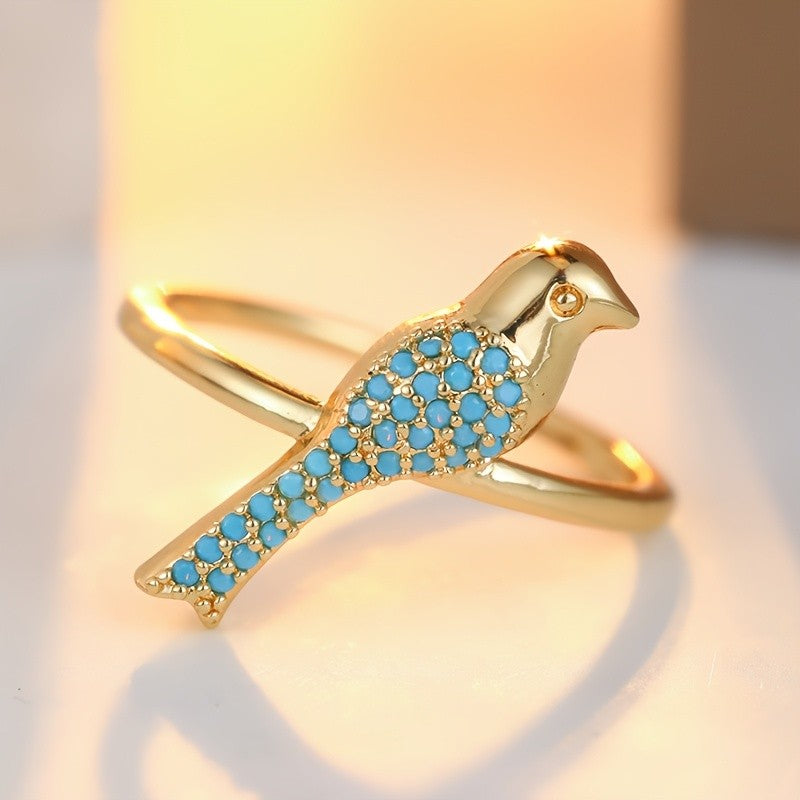 Turquoise Bird Ring