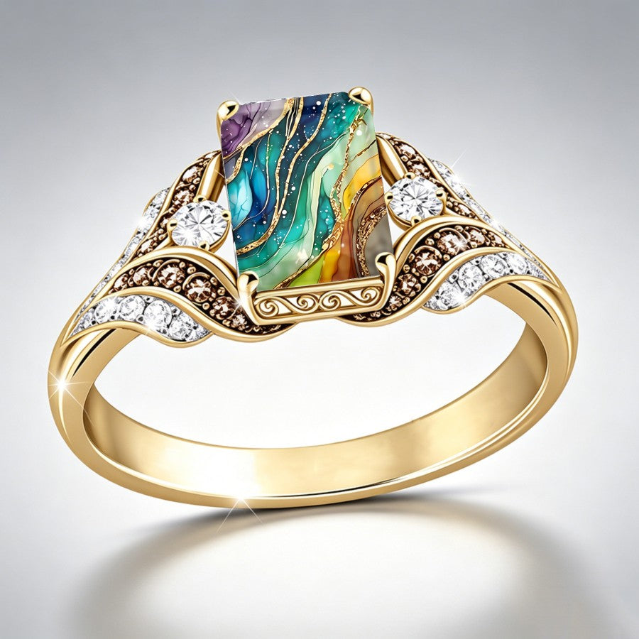 Abstract Wave Square Ring