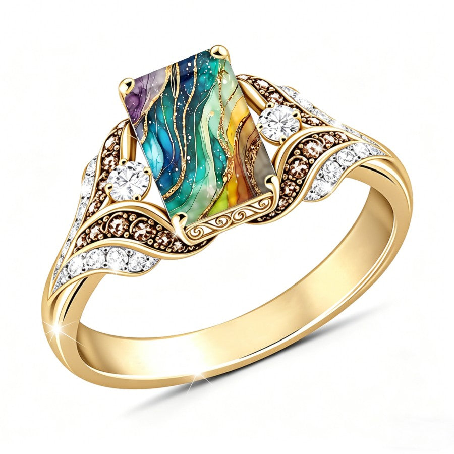 Abstract Wave Square Ring