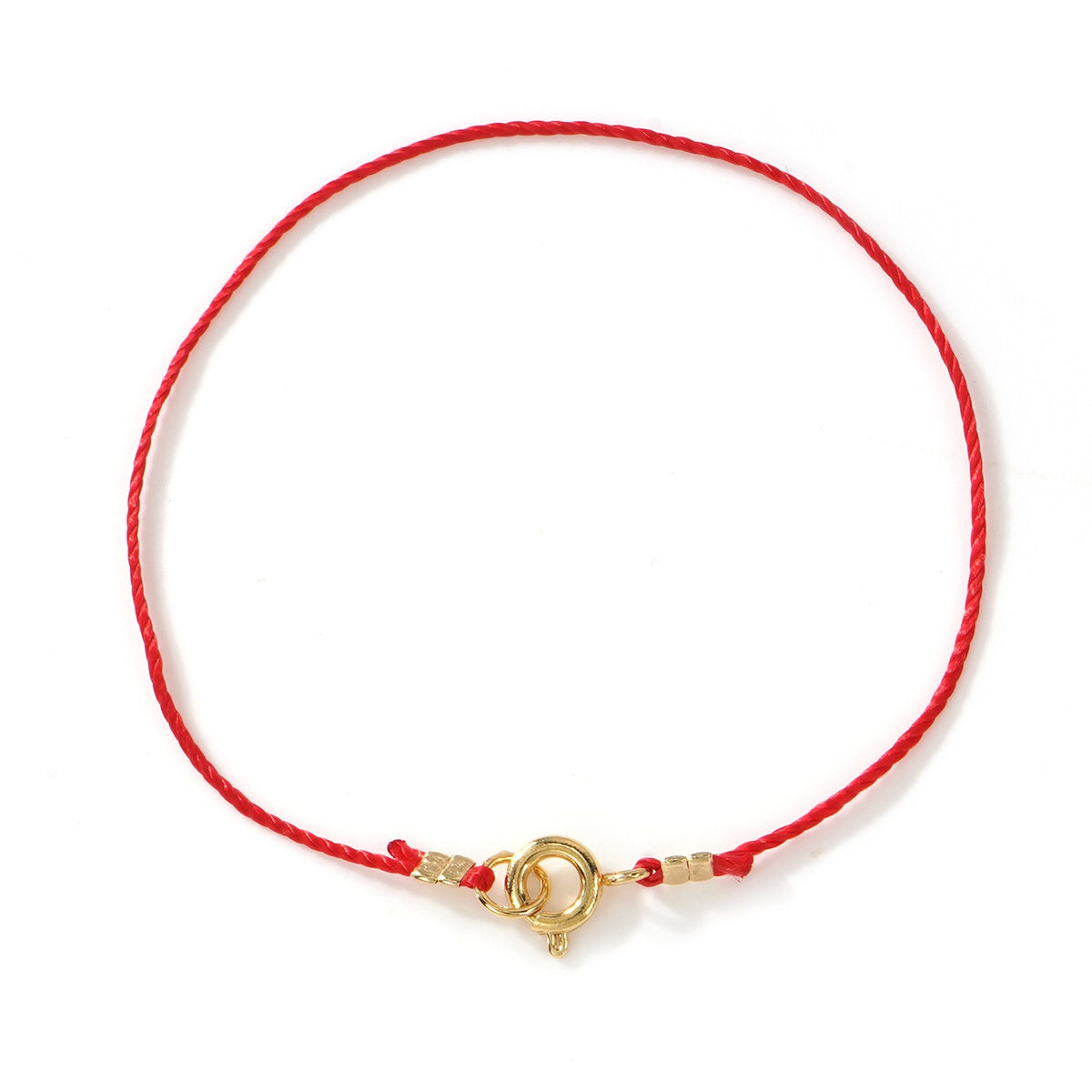 Red Rope Interlocking Hoop Bracelet