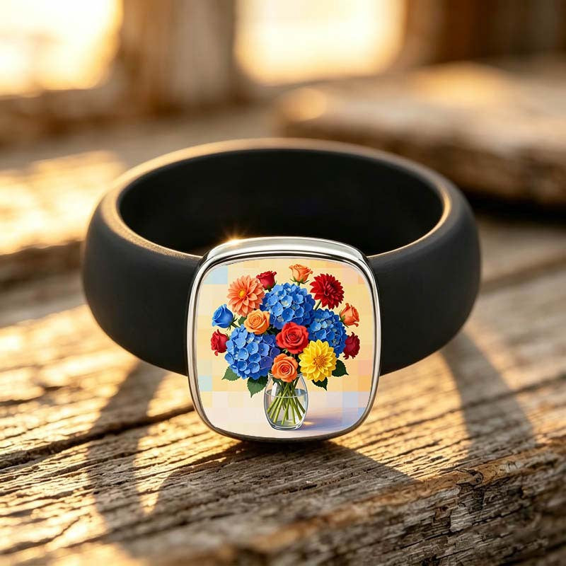 Floral Bouquet Square Ring